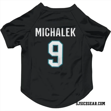 Black San Jose Sharks Milan Michalek   Dog & Cat Pet Jersey