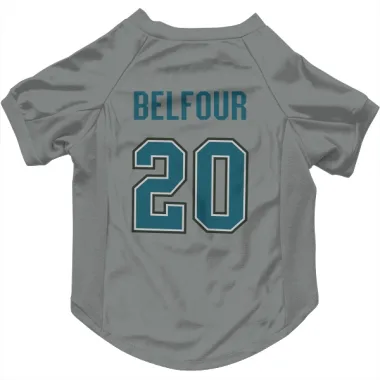 Gray San Jose Sharks Ed Belfour   Dog & Cat Pet Jersey