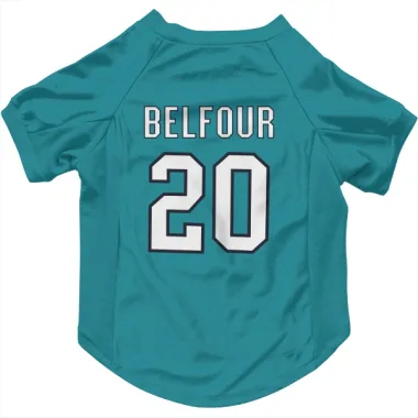 Teal San Jose Sharks Ed Belfour   Dog & Cat Pet Jersey