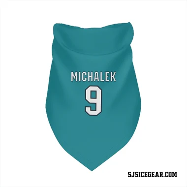 Teal San Jose Sharks Milan Michalek   Dog & Cat Pet Bandana