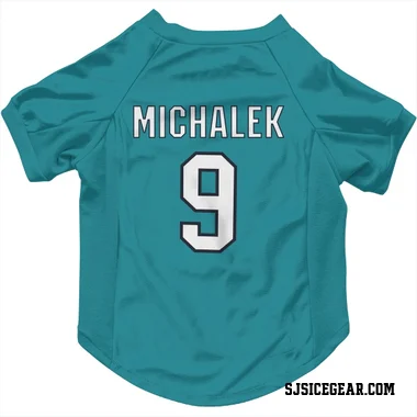 Teal San Jose Sharks Milan Michalek   Dog & Cat Pet Jersey