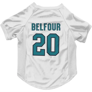 White San Jose Sharks Ed Belfour   Dog & Cat Pet Jersey